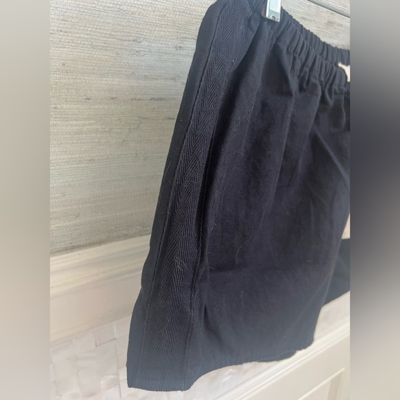 NWT new medium Anthropologie linen tap shorts black flouncy - Picture 9 of 15